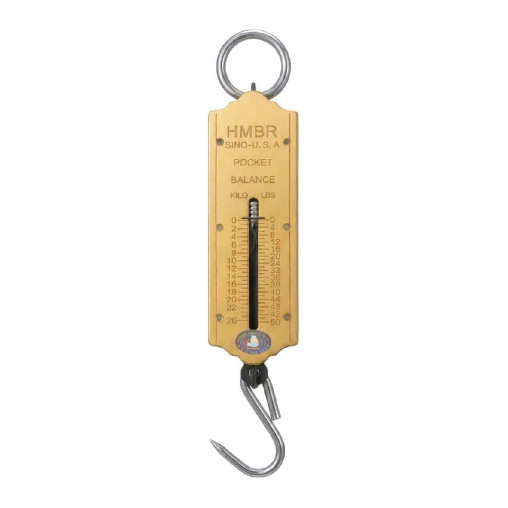 HMBR Pocket Balance 25kg – Portable Mechanical Spring Scale & Hanging Hook (Analog)